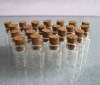 0.5ML Mini Empty Glass Bottle with wood cork