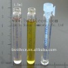 1.5ml clear,glass perfume tube with plastic stopper