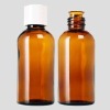 100 ml amber glass bottle, 100-211, wide mouth bottle