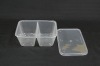 1000 Dual Compartment Disposable and Microwaveable PP Food Container