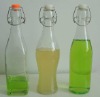 1000ml pull-ringed clear glass beverage bottle