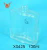 100ML FLAT SQUARE CLEAR EMPTY GLASS PERFUME BOTTLE PACKAGING