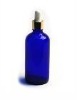 100ML blue essential oil bottle with the gold aluminum dropper