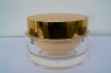 100g plastic cream jar&acrylic gold jar