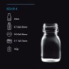 100ml Clear Glass Bottle