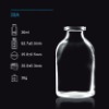 100ml Clear Glass Bottle