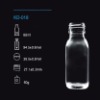 100ml Clear Glass Bottle