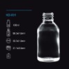 100ml Clear Glass Bottle