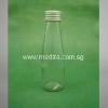 100ml Clear Round Glass Bottle w/ Silver Cap & Stopper