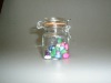 100ml Squared storage glass jar