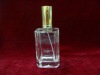 100ml clear glass perfume bottle with aluminum pump and cap