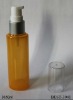 100ml colored pump glass bottle with plastic cap