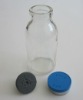 100ml glass infusion bottle with 32mm rubber stopper and flip off cap