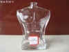 100ml shaped glass perfume bottle with alum. pumper