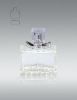 100ml square shape perfume glass spray bottle