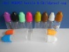 10ML Brown Child-proof cap& white common cap PE&Clear  drop bottle 100pc/lots EYE DROPS,e-cig oil