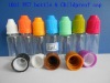 10ML Brown Child-proof cap& white common cap PET drop bottle 100pc/lots EYE DROPS,e-cig oil