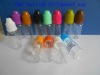 10ML Clear Eye drop bottle  Yellow Child-proof cap& white common cap PET drop bottle 100pc/lots EYE DROPS,e-cig oil