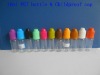 10ML Yellow Child-proof cap& white common cap PE&Clear drop bottle 100pc/lots EYE DROPS,e-cig oil