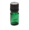 10ML green essential oil bottle with the black tamper evident cap