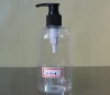 10OZ clear plastic round lotion bottle with pump