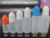 10ml PE plastic eye dropper bottles white pilfer proof Cap