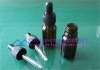 10ml amber color glass essential oil bottle with dropper