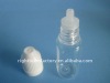 10ml e-liquid clear bottle white cap