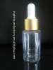 10ml glass liquid dispenser bottle aluminum gold cap