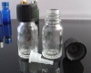 10ml glass vial with black child proof cap and PE plug