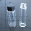 10ml glass vials with a black matching screw cap