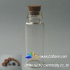 10ml small glass bottle wooden cork stopper