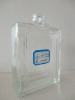 110 ml square clear pump perfume glass bottle