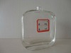 110 ml square clear pump sprayer perfume glass bottle