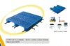 1100*1100 HDPE Reversible single deck with steel tube plastic pallet Nestable & Export Plastic Pallet