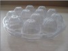 12 holes round plastic egg tray