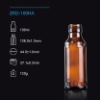 120ml Amber glass bottle