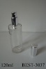 120ml sprayer glass bottle with alumimium cap