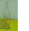 125ml clear flat liquor glass bottle