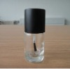 12ml clear nail polish bottles with black caps