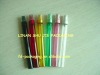 12ml long thin slender glass bottle with plastic cap & aluminimum atomizer