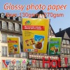 130G Everyday Water Proof Glossy Inkjet Photo Paper (M) , A4, Cast Coated