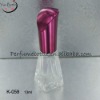 13ml clear glass nail polish  bottle with red cap