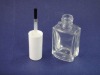 13ml clear nail polish bottle with white cap