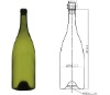 1500ml glass botttle for red wine