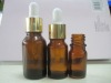 15ml amber liquid glass bottle