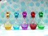 15ml colored square glass perfume bottle cosmetic bottles alloy fancy perfume bottle emputy bottle FG-177