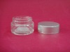 15ml cosmetic cream jars with silver lid