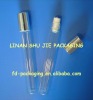 15ml long thin slender bottom roller ball glass bottle with shiny golden aluminium cap