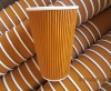 16oz orange color ripple paper cups(in stock)